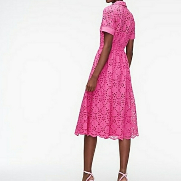 NWT J. Crew Short Sleeve A-line Eyelet Dress - Picture 4 of 14